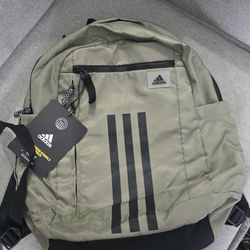 NWT ADIDAS OLIVE GREEN UNISEX BACKPACK