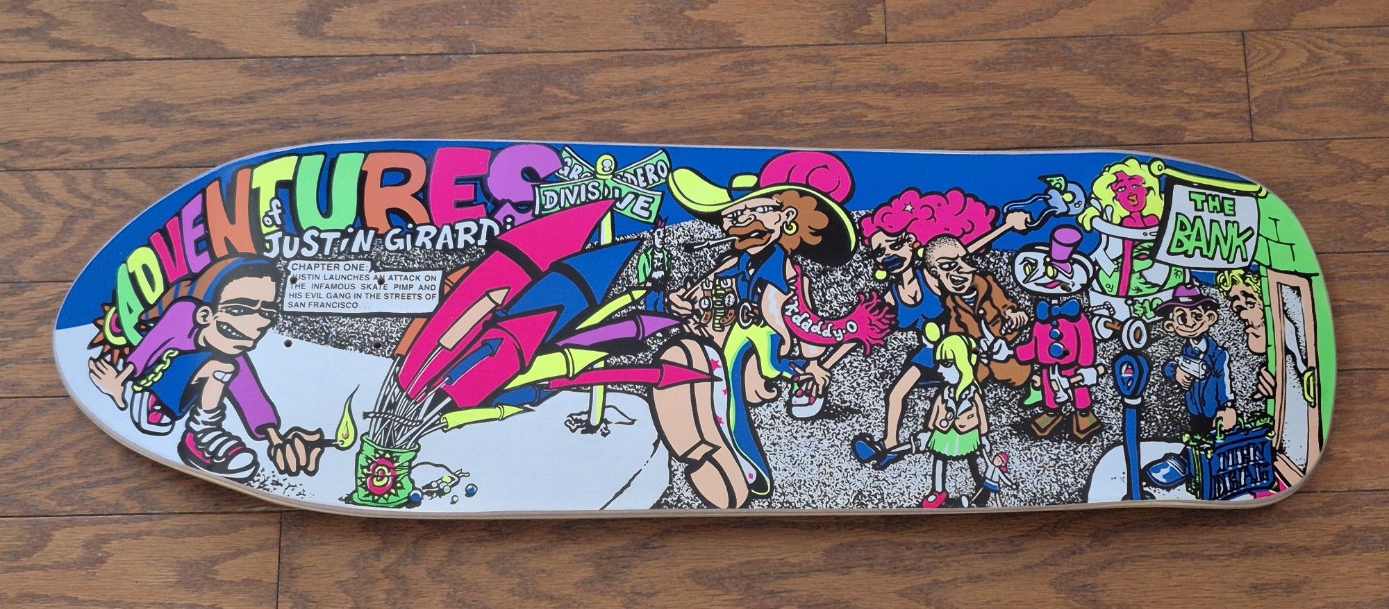Vintage Rare New Deal Justin Girard Re ish SCREENED Skateboard Ed Templeton NOS