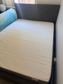 Queen Bed Frame with Mattress