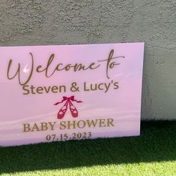 Baby Shower Welcome Sign