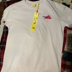 Off-White Kids Black And Pink Logo T-Shirt Size 16 Youth XL Designer Tee