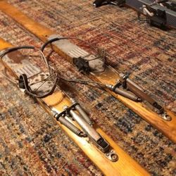 Vintage Kandahar Wooden Skis 