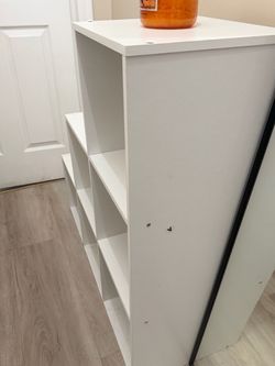 White Bookcase Shelving Unit