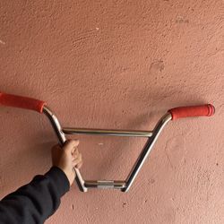 chrome four piece w red grips new