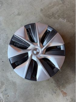 (4) OEM 2020-2024 TESLA MODEL 3 Y HUBCAP 19-INCH GEMINI WHEEL 1044235-00-C