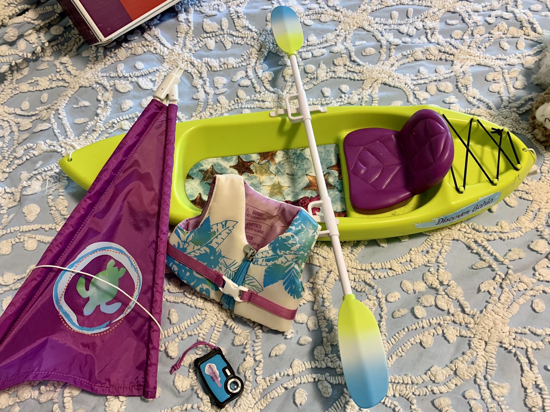 AmericanGirl Ocean kayak Set