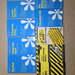 9 Cliff Notes Spark Notes Assorted