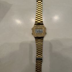 Gold Casio Watch