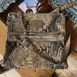 Nicole Miller Snake Cross Body Purse