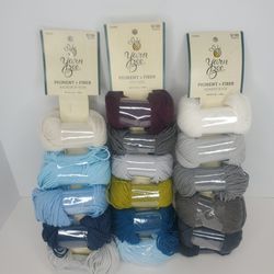 NEW Yarn Bee Pigment & Fiber, Lot of 3, Various Colors, 630 yds. Each