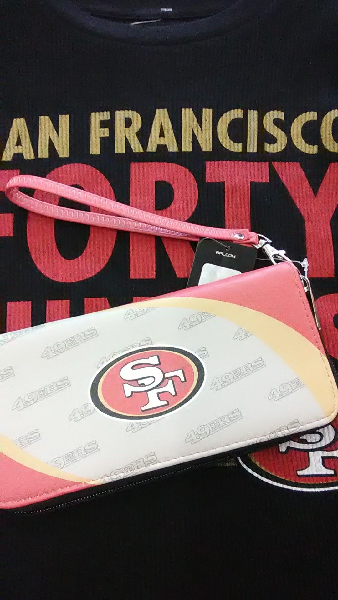 New San Francisco 49ers wallet wristlet purse