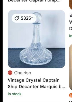 Waterford crystal wine decanter