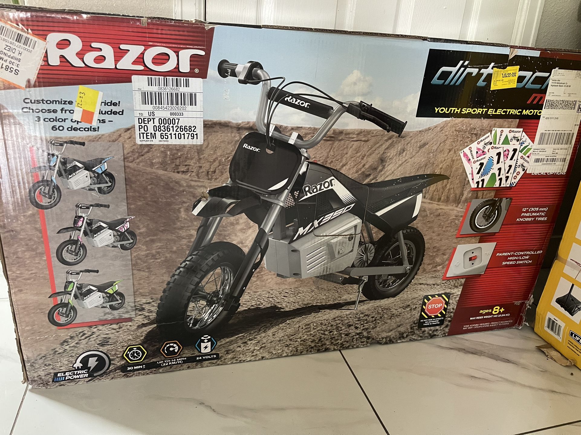 Youth Sport Electric Motocross Bike