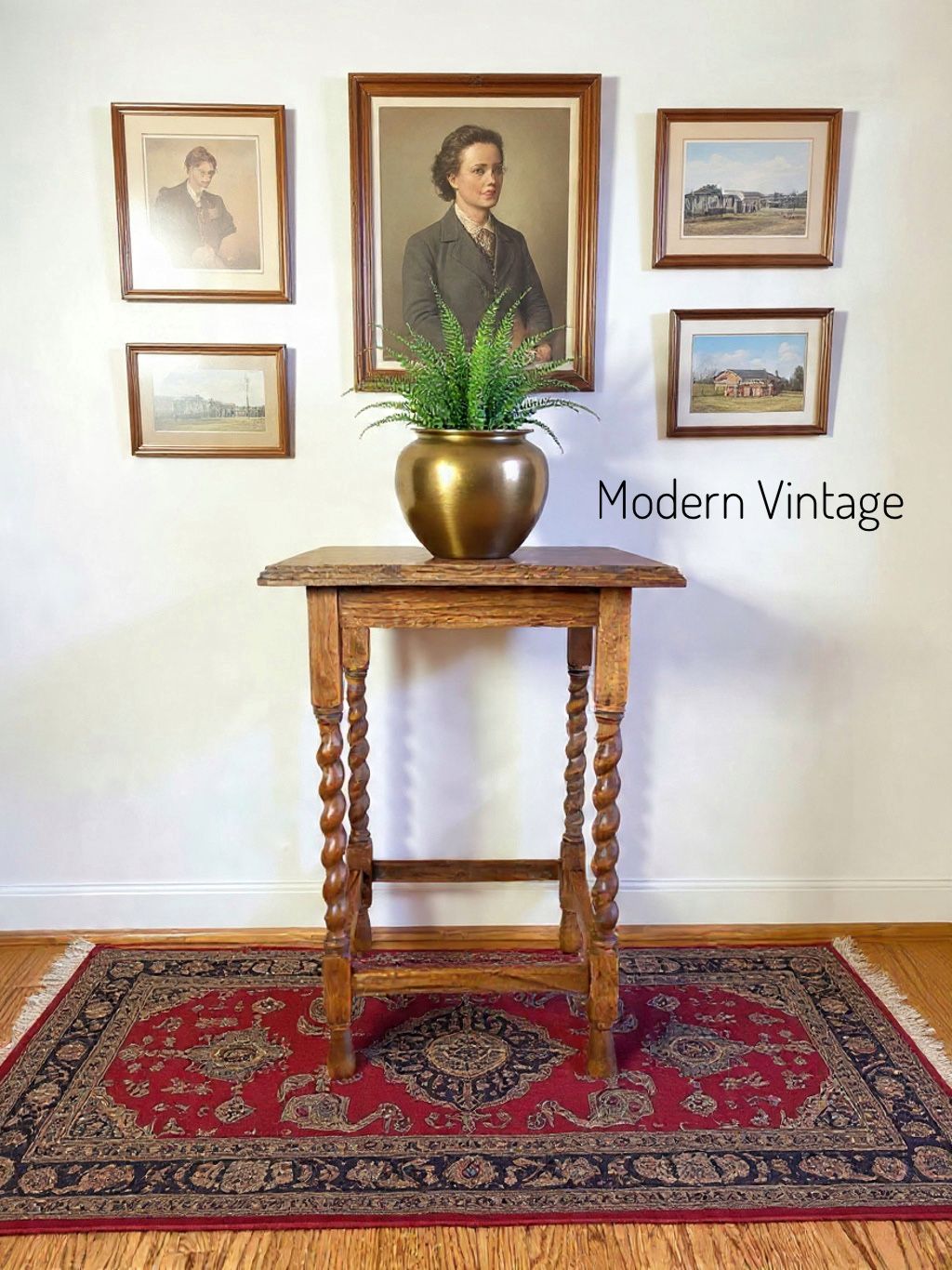 Antique Oak Side Table