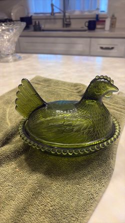 Indian glass green hen