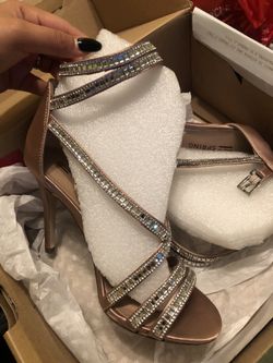 Light pink high heels