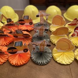  Birthday Decorations Construction Themed 