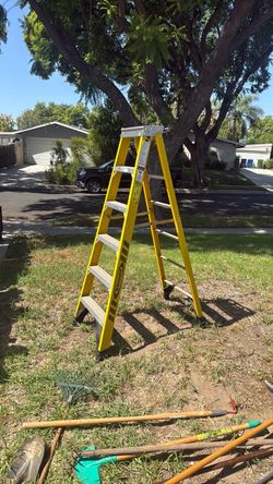 Werner Yellow Fiberglass Step Ladder