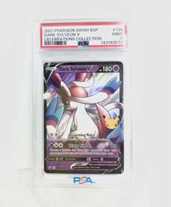 Dark sylveon V #134 — celebrations 2021 Pokémon sword & shield —PSA 9