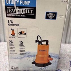 🔥 1/4 HP 2-in-1 Submersible Utility and Transfer Pump