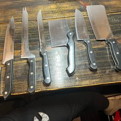 Vintage Showtime Six Star Knife Set Of 7