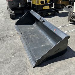 80” skid steer smooth bucket