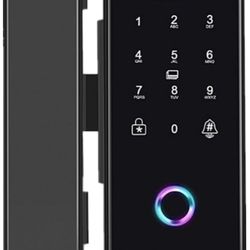Dioche Biometric Door Lock, Keyless Entry, 4 Unlock Methods: Fingerprint, Password, IC Card, Keypad, Black