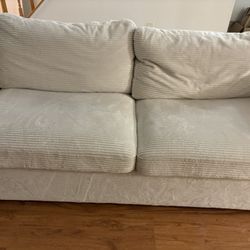 New Microfiber Sofa Bed With Phone Holder, Pockets, And USB Charger.