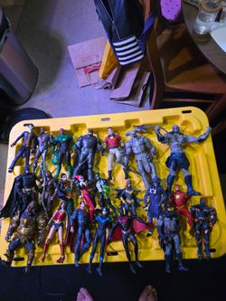 Dc and xmen action figures