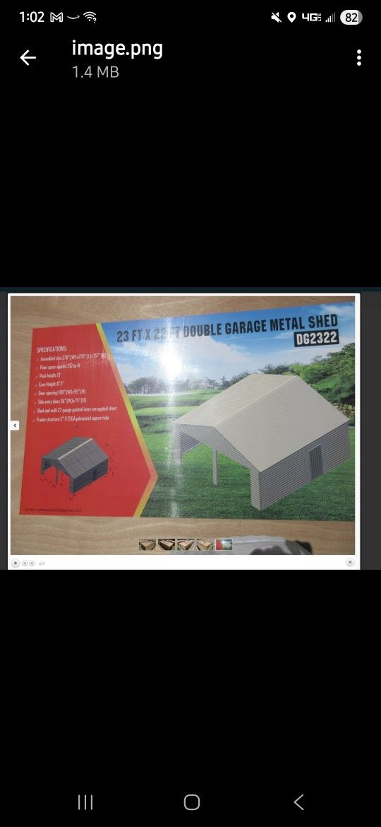 Garage Shed 22x23 New In Box