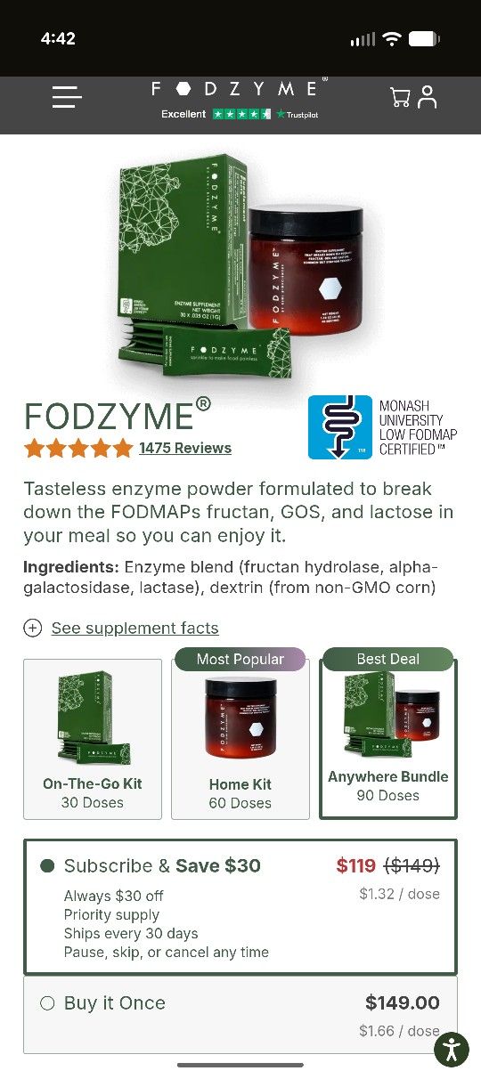 Fodzyme Enzymes - Opened 