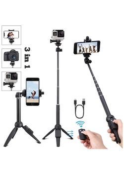 Yunteng 40 Inch Selfie Stick, Selfie Stick Tripod with Wireless Remote, Phone Tripod Stand Compatible with iPhone 12 11 pro Samsung