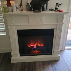 Electric Fireplace With Remote 
