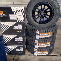 Toyota Tacoma Trd Wheels Fuel rebel 17x9 and tires new $1690 set of four