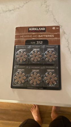  New Kirkland Hearing Aid Batteries Size 312