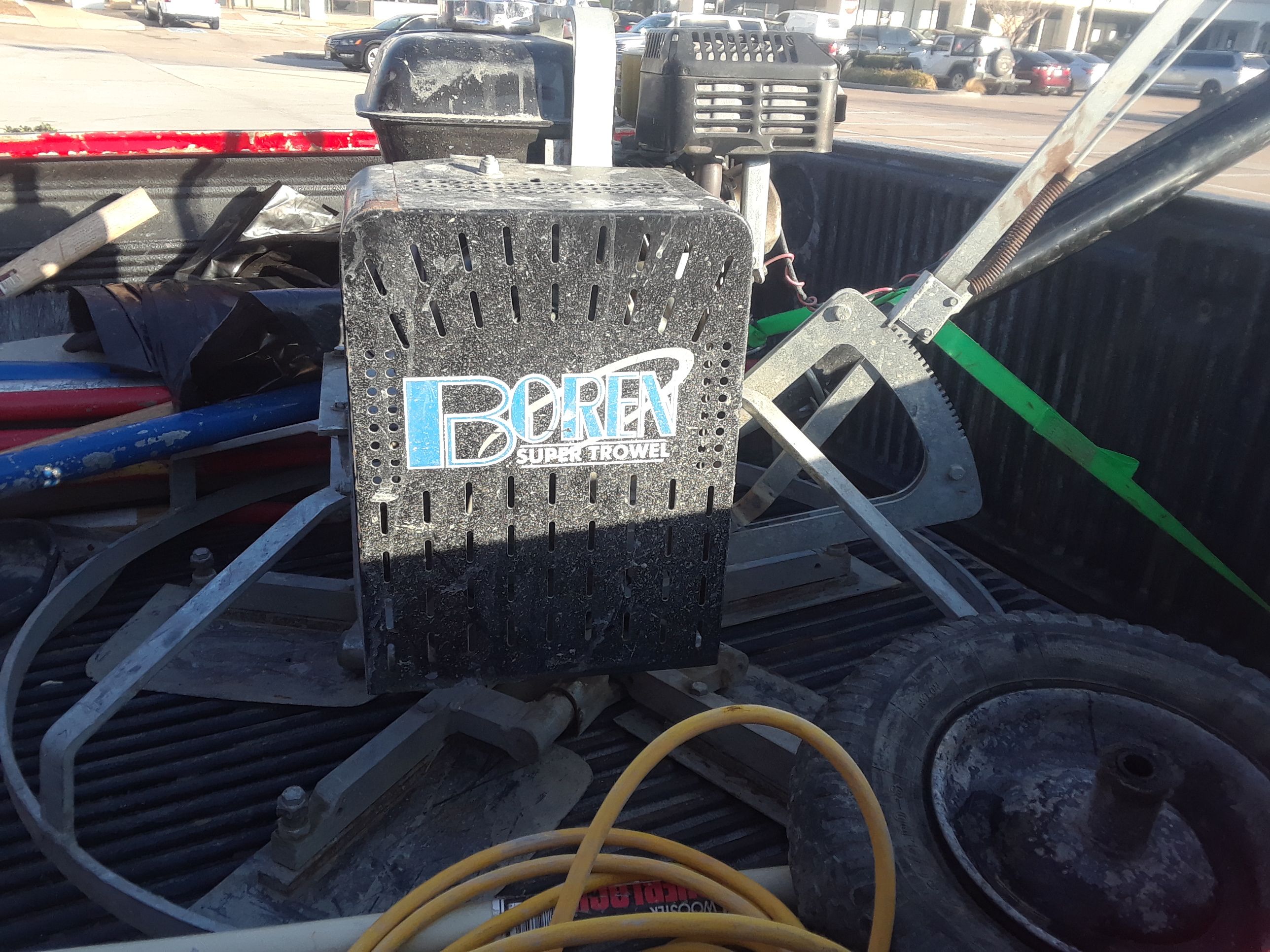 Boren trowel machine