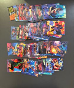 Lot of 118 of the 1994 Marvel Masterpieces Wolverine Spider - Man Hulk