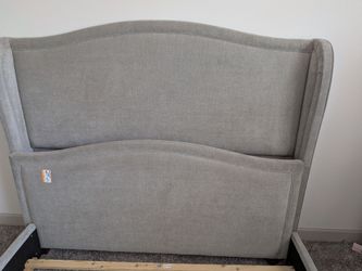 Jennifer Taylor Upholstered shelter bed. Queen