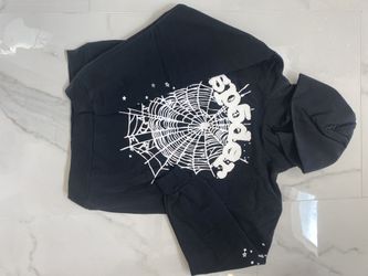 Sp5der Hoodie Black Small