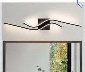 Modern LED Vanity Lights 31.5Inches Modern Bathroom Vanity Light 4000K Black Bathroom Light Fixtures Over Mirror Indoor Led Wall Sconce Lights for Liv
