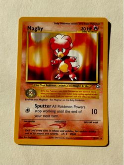 Pokemon Magby - Neo Genesis (N1) wotc - NM