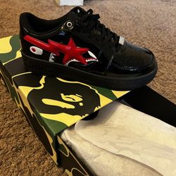 A Bathing Ape Bape Sta Low Shark Black