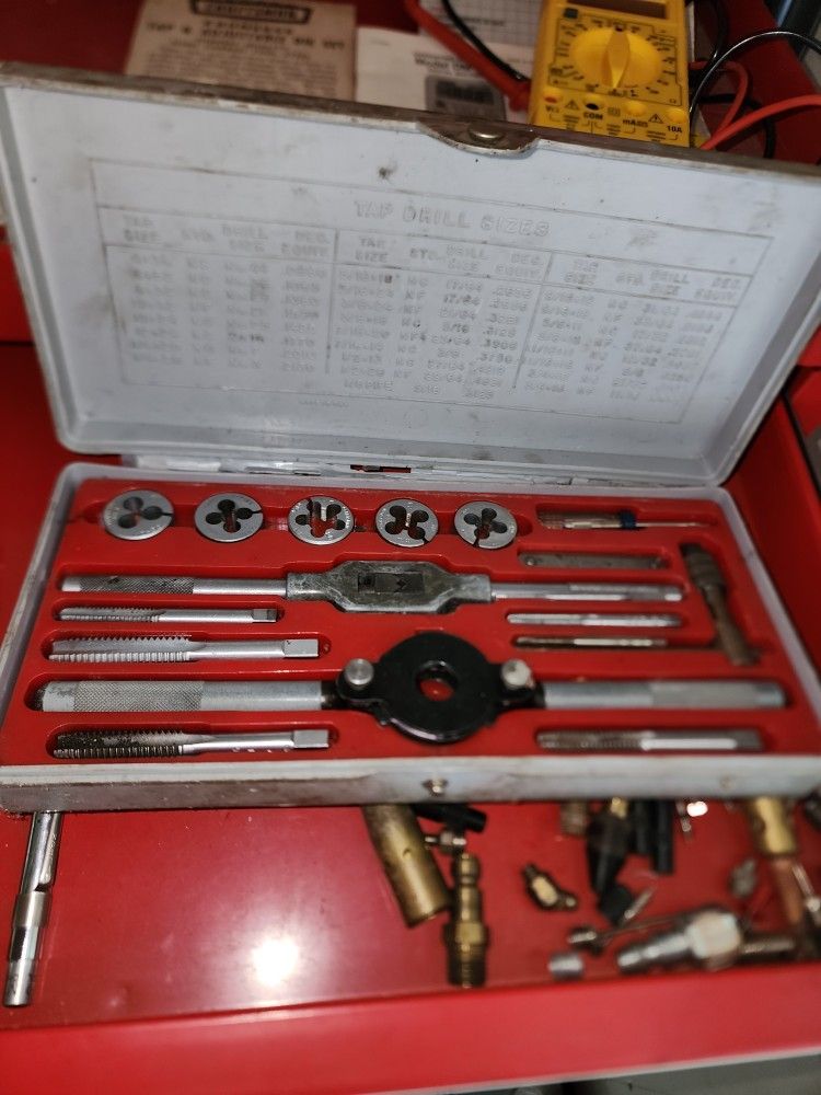 vintage Craftsman Kromedge Taps & Adjustable Die Set