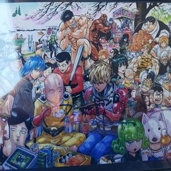 Anime Signed Photo O f One Punch Man Bythe Artist  Yusuke Murata
