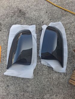 Bmw m style carbon fiber side view mirror covers