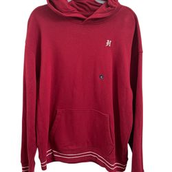 Hollister California Burgundy Embroidered LA Pullover Hoodie