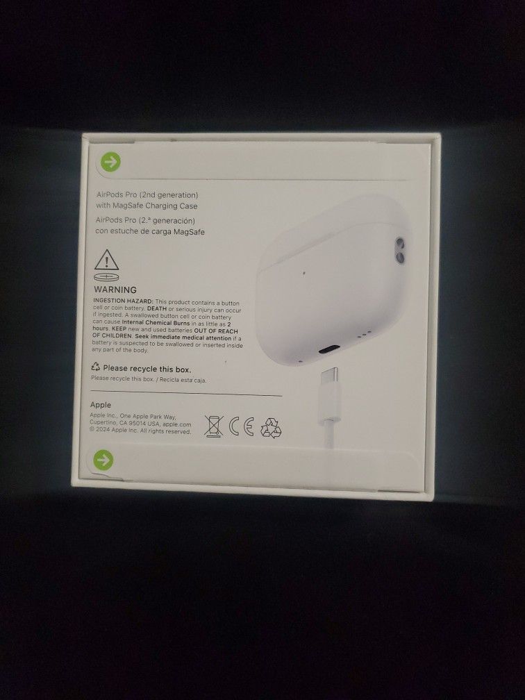 Apple AirPods Pro 2nd Gen W/ANC( Active Noise Canceling)