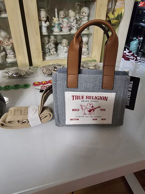 Brand New True Religion Mini Denim Tote Bag