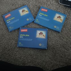 3 count of 60pc glossy printer paper 