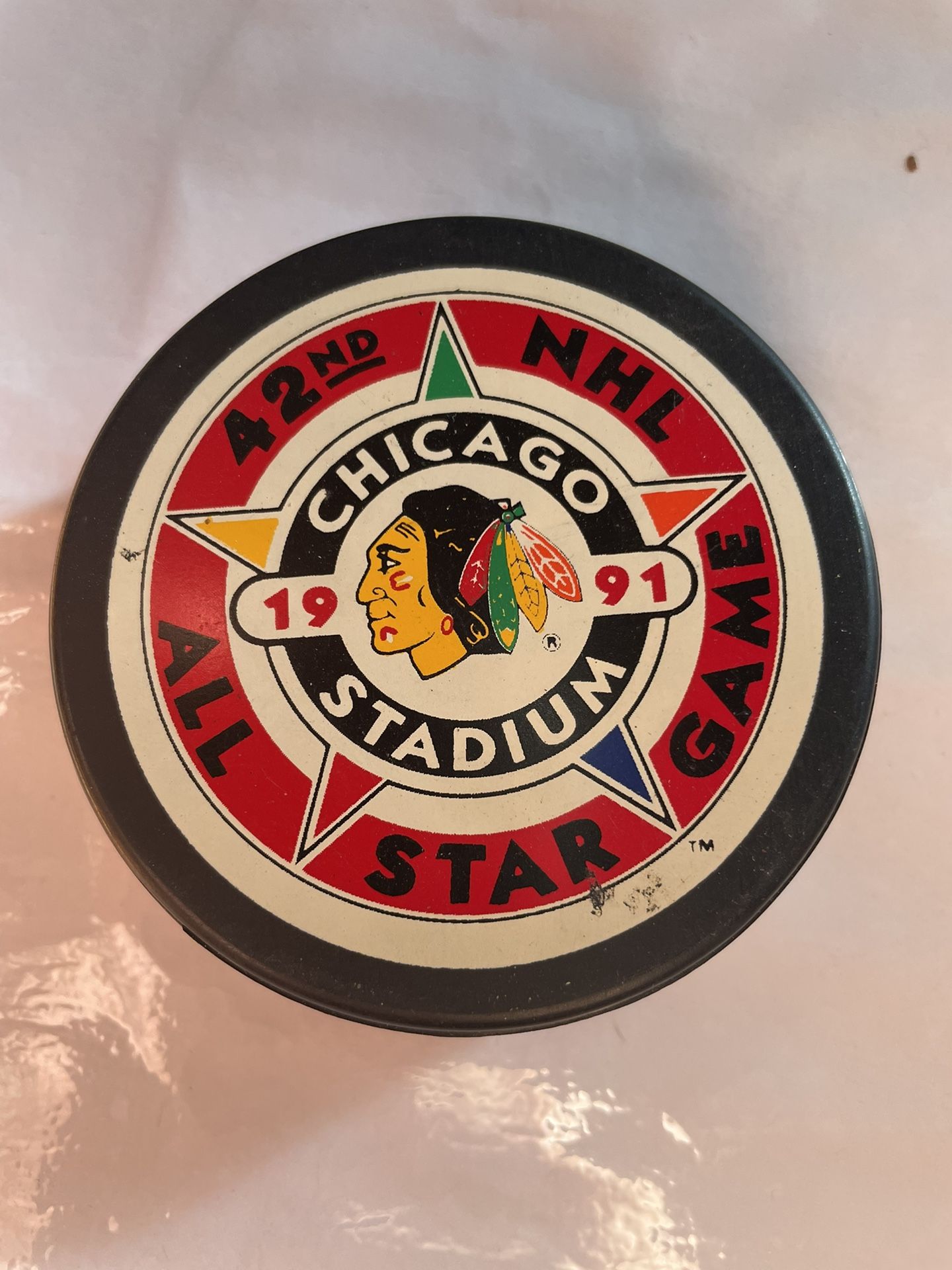 1991 NHL AllStar Game Puck